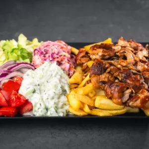 Kobee gyros tál pácolt gyroshússal – a legjobb gyros Gyálon