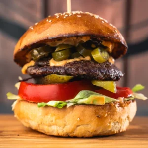 Pokolfajzat Burger csípős jalapeñóval és chili majonézzel, Gyál